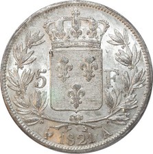 H4680 Rare 5 Francs Louis