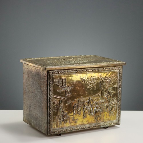 Coffre bois ancien métal - à,