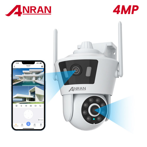 Anran double objectif 4mp - double,