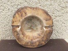 Ancien cendrier en pierre / Albâtre? / Cendrier d'extérieur / Déco