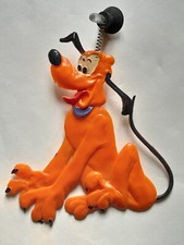 Figurine jouet Pluto en relief avec ventouse, marque WDP, 1950-60, Walt Disney 