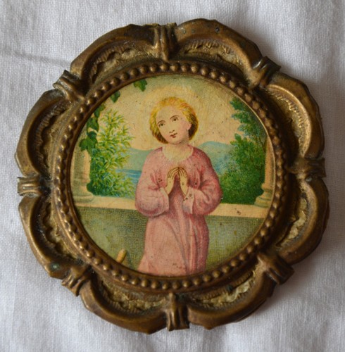 Médaillon ancien enfant - médaillon, l'enfant