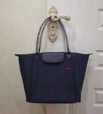 Sac fourre-tout Longchamp Le Pliage bleu foncé L NEUF