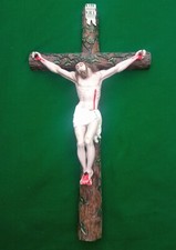 Important crucifix en bois