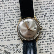 MAUTHE - GOLD PLATED VINTAGE 1950' RARE - RHEINISCHE POST - 34 mm - 17 Jewels