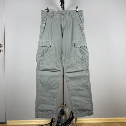 Pantalon cargo gris ripstop