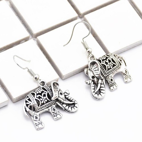Boucle oreille éléphant - boucle, d'oreille