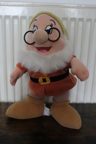 Peluche blanche neige les 7 - peluche,