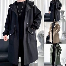 Manteau long trench homme