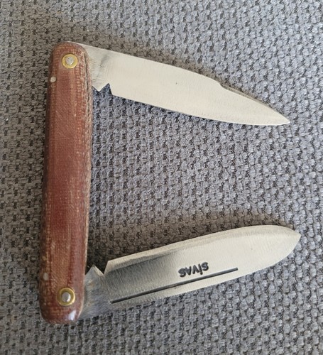 Ancien double couteau pliant - double,