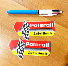 old Sticker Autocollant HUILE POLAROIL rallye  ORIGINAL MOTO GP sport vintage