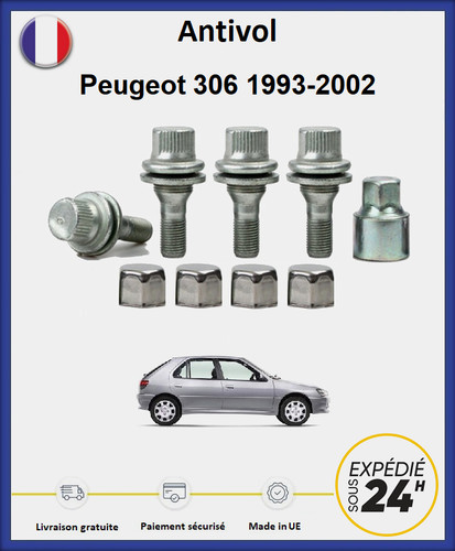 Ecrous antivol roues - ecrous, de