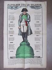GRANDE IMAGE EPINAL 1880 STATUE DE NAPOLEON SUR LA COLONNE PLACE VENDÔME 1833