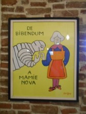 AFFICHE ANCIENNE ENTOILEE ET ENCADREE - RAYMOND SAVIGNAC