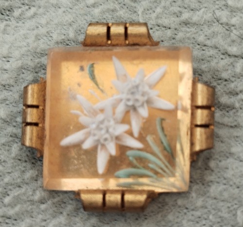 Ancienne broche lucite - ancienne,