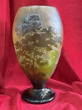Grand Vase Émile Galle Casse Au Pied
