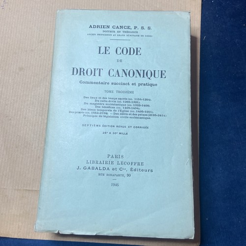 Code droit canonique - de,