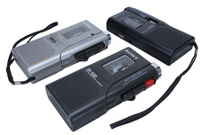 Lot 3 Dictaphone SONY  Lecteur Microcassette hors services  (Réf#G-191)