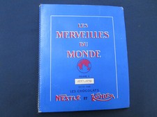 Ancien Albums images chocolat LES MERVEILLES DU MONDE 1957-1958 Volume 4