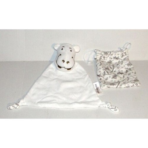 Doudou blanc hippopotame - doudou,
