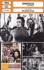 Fiche Cinéma - RICCARDO FREDA - SPARTACUS - 1953