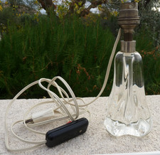 ANCIEN PIED DE LAMPE EN VERRE