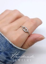 Bague chaîne d'ancre acier