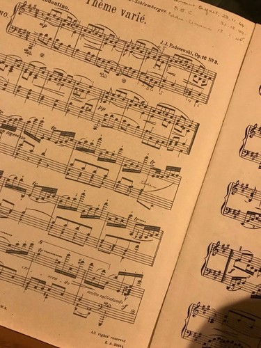 Paderewski thème varié - i.-j.,