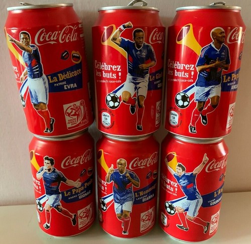 Lot canettes coca cola world - 6,