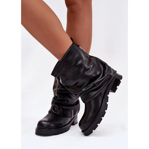 Faux leather mid - pu, calf