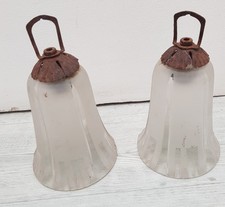 paires de tulipes verre  opalescent art deco