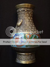 Ancien vase bronze doré