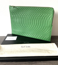 Paul Smith Vert Cuir NO.9 à Document Étui Folio au Détail - 675 Fabriqué En