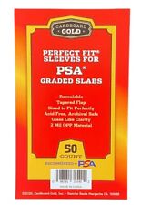 50x Perfect Fit Sleeves for PSA Graded Slabs - With official PSA Logo