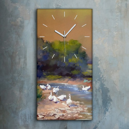 Horloge décorative sur - , toile