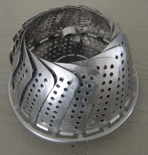 Ancien panier inox - , égouttoir