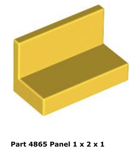 Lego 4865 yellow panel - lego, x