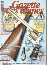 GAZETTE DES ARMES N°318 CARABINES REVOLVERS COUNET & WEBLEY / PIS. AMAT DE TULLE