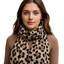 Écharpe Etole Chale foulard Femme Motif Léopard