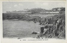 CPA - HERAULT - SETE, La Corniche et le Rocher du Diable (51)