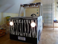 Lit Jeep/Safari avec rangement et lit d'appoint extensible supplémentaire