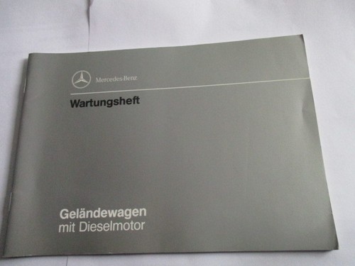 Benz carnet entretien - benz, 463