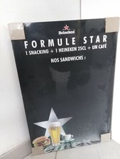 cadre ardoise plaque Heineken