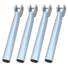 Lot de 4 tiges femelles pour remorque bateau 30 cm pour supports à rouleaux 3...