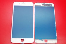 1 Pièce iPhone 7 Plus Blanc Verre et Cadre, Déjà Installé
