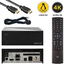 VU+ Plus Zero 4K DVB-S2X Linux HbbTV UHD 2160p Récepteur Satellite Noir