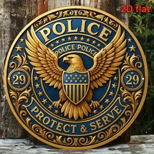 Plaque Métal POLICE
