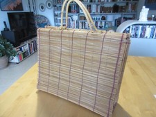 Sac en osier vintage 1960/1970