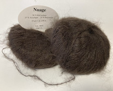 lot de 5 pelotes de laine kid mohair/ Marron 9040/ Fabriqué en Italie