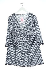 BODEN Robe empire Dames Robe T EU 40 bleu-blanc style décontracté